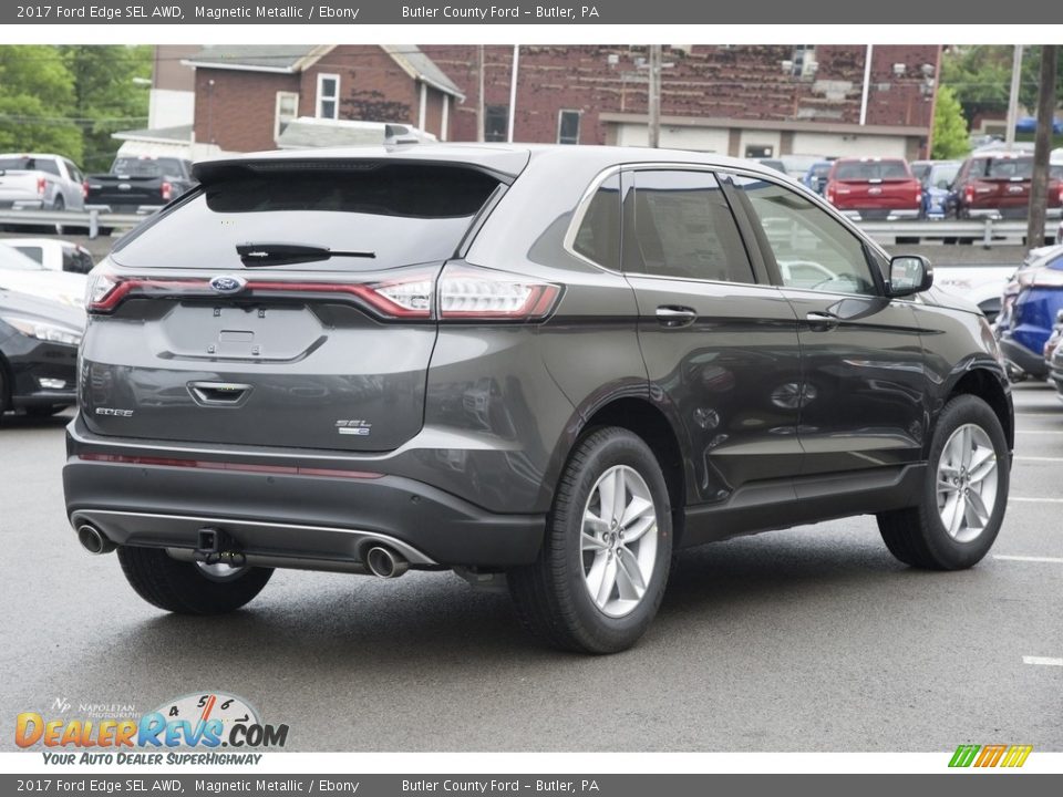 2017 Ford Edge SEL AWD Magnetic Metallic / Ebony Photo #4
