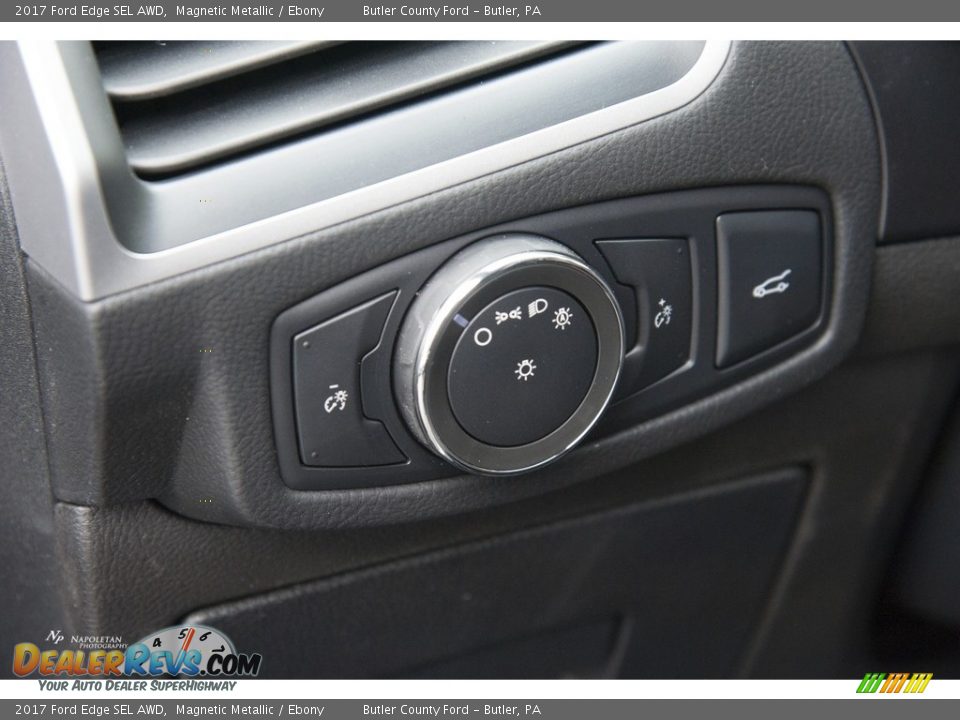 2017 Ford Edge SEL AWD Magnetic Metallic / Ebony Photo #7