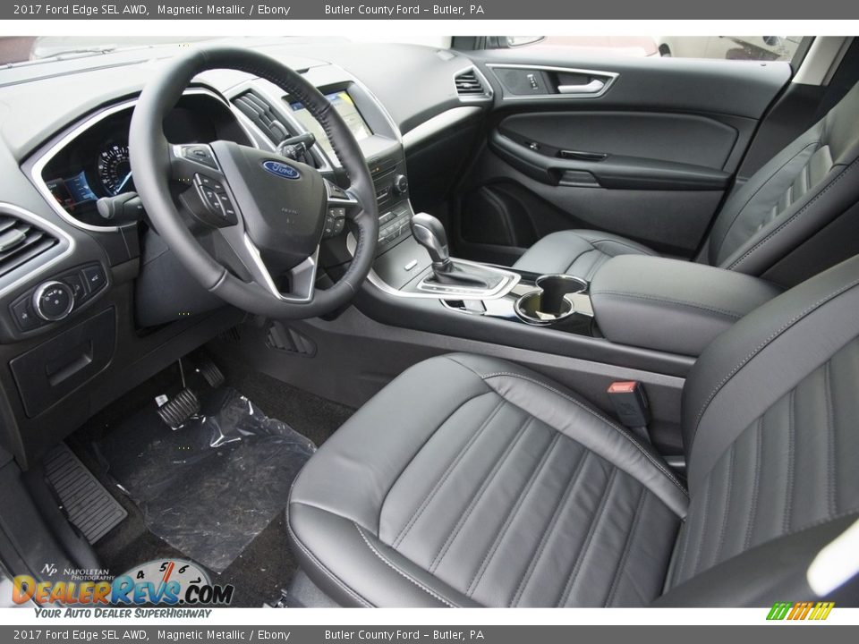 2017 Ford Edge SEL AWD Magnetic Metallic / Ebony Photo #8