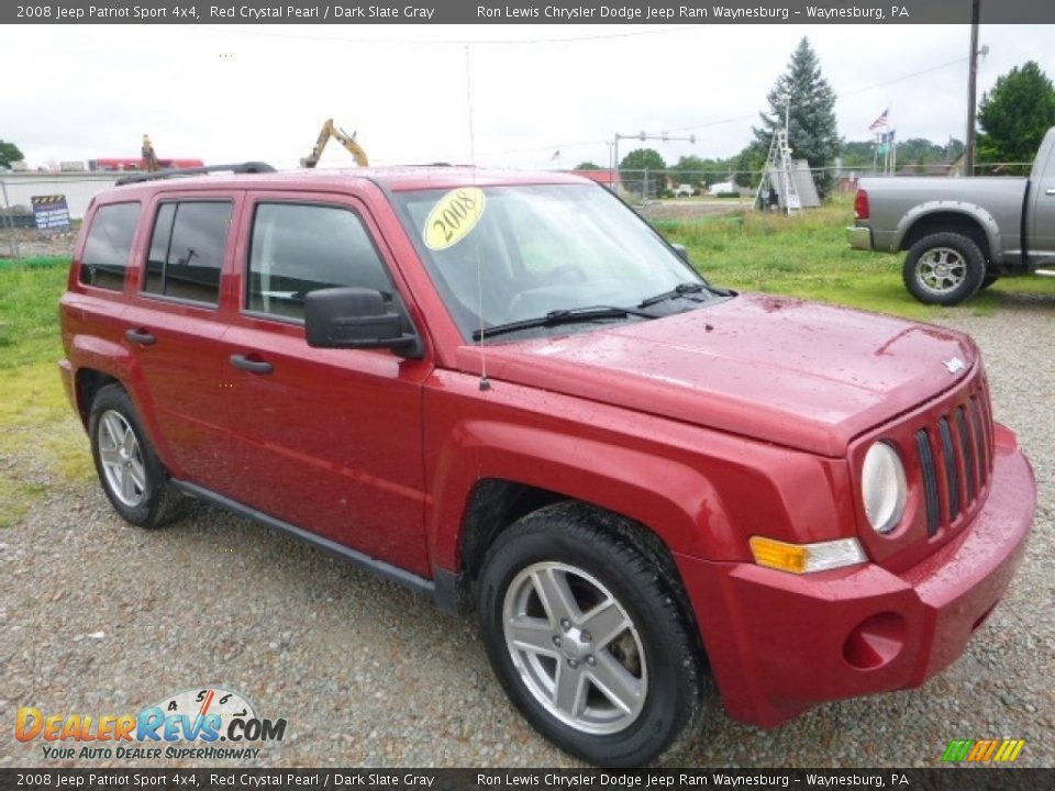2008 Jeep Patriot Sport 4x4 Red Crystal Pearl / Dark Slate Gray Photo #7
