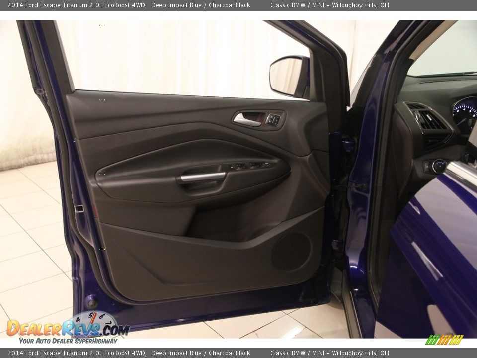 2014 Ford Escape Titanium 2.0L EcoBoost 4WD Deep Impact Blue / Charcoal Black Photo #6