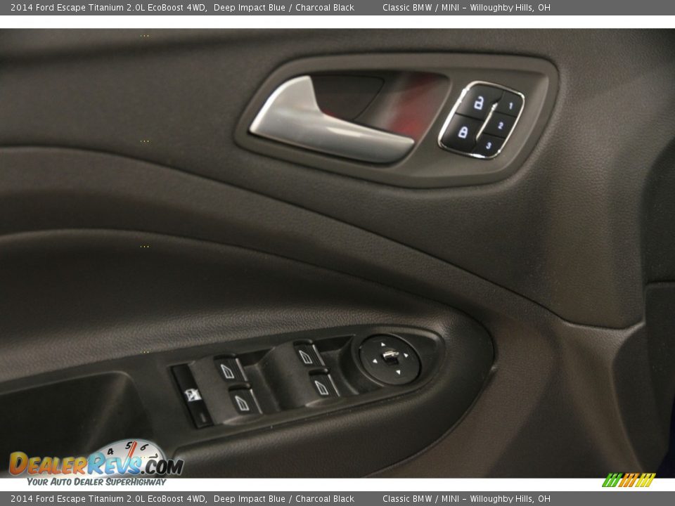 2014 Ford Escape Titanium 2.0L EcoBoost 4WD Deep Impact Blue / Charcoal Black Photo #7
