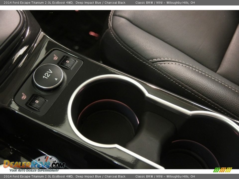 2014 Ford Escape Titanium 2.0L EcoBoost 4WD Deep Impact Blue / Charcoal Black Photo #16