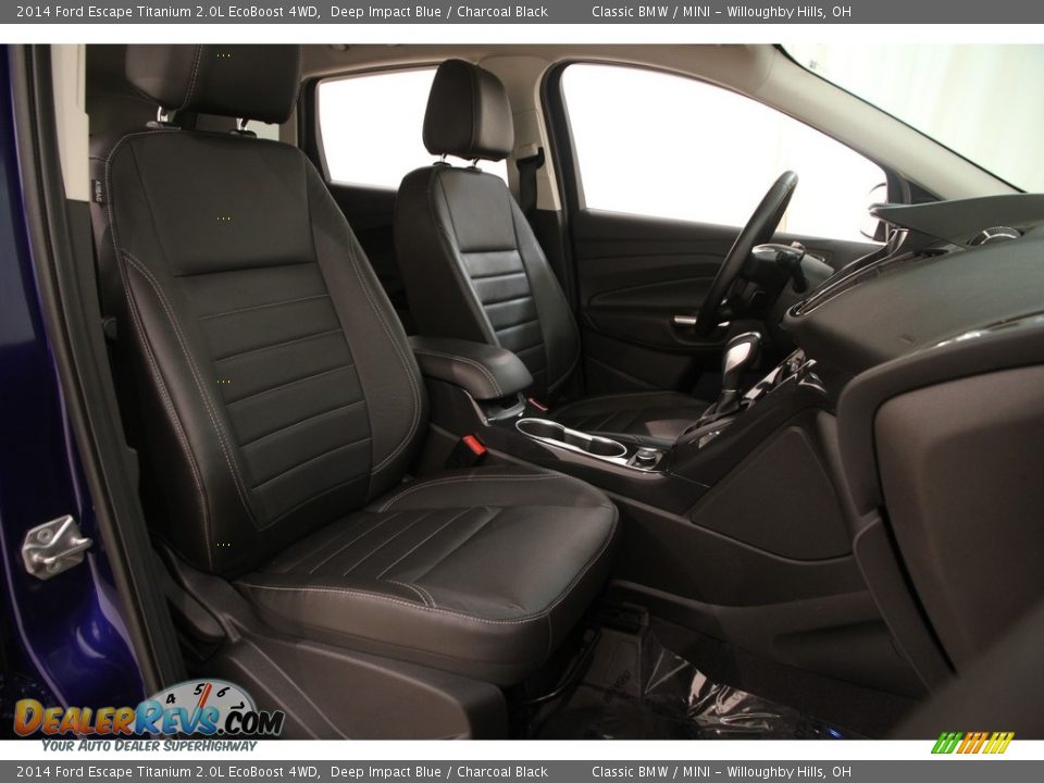 2014 Ford Escape Titanium 2.0L EcoBoost 4WD Deep Impact Blue / Charcoal Black Photo #17