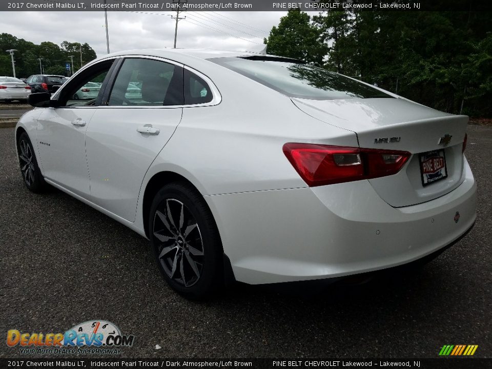 2017 Chevrolet Malibu LT Iridescent Pearl Tricoat / Dark Atmosphere/Loft Brown Photo #4