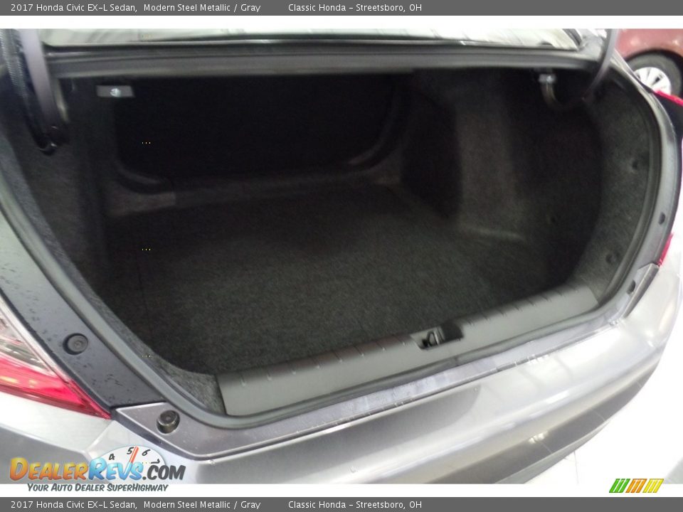 2017 Honda Civic EX-L Sedan Modern Steel Metallic / Gray Photo #14