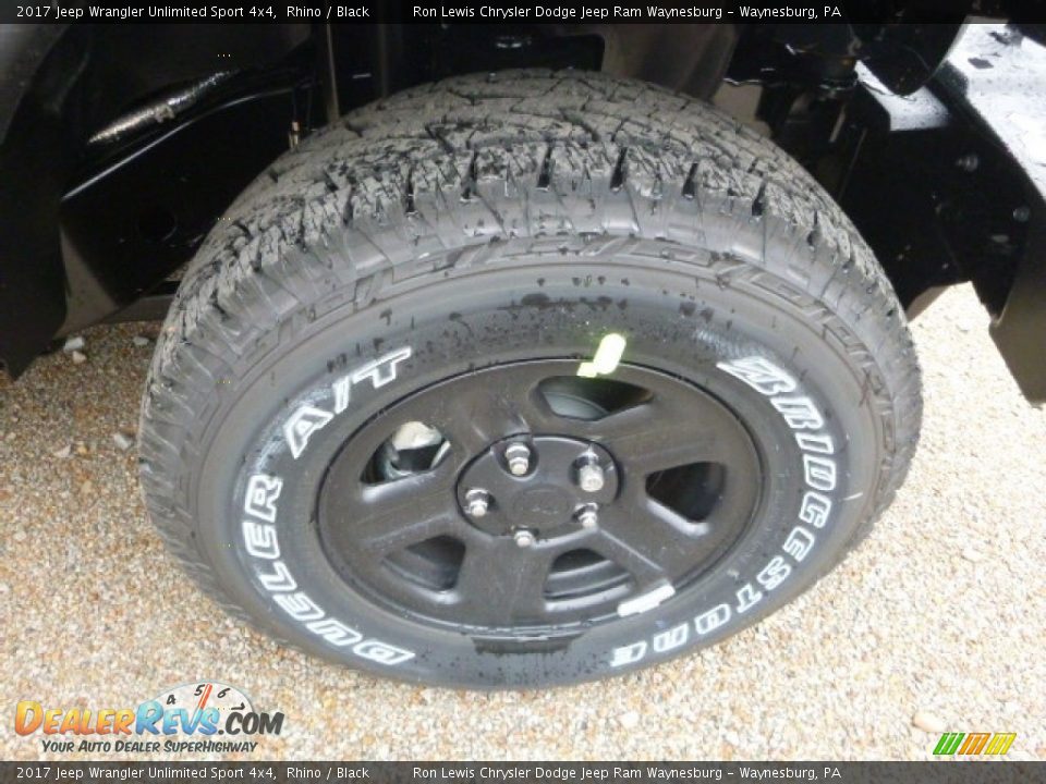 2017 Jeep Wrangler Unlimited Sport 4x4 Rhino / Black Photo #8