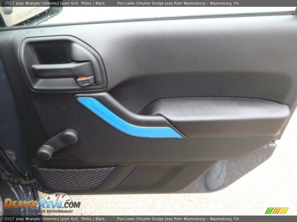 2017 Jeep Wrangler Unlimited Sport 4x4 Rhino / Black Photo #9