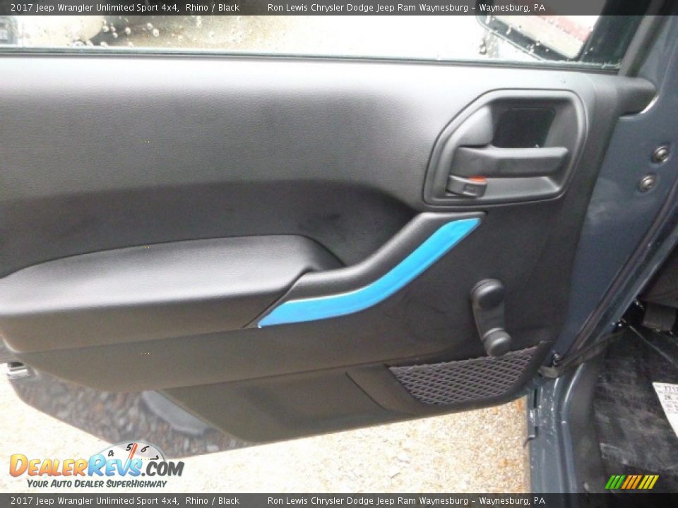 2017 Jeep Wrangler Unlimited Sport 4x4 Rhino / Black Photo #13