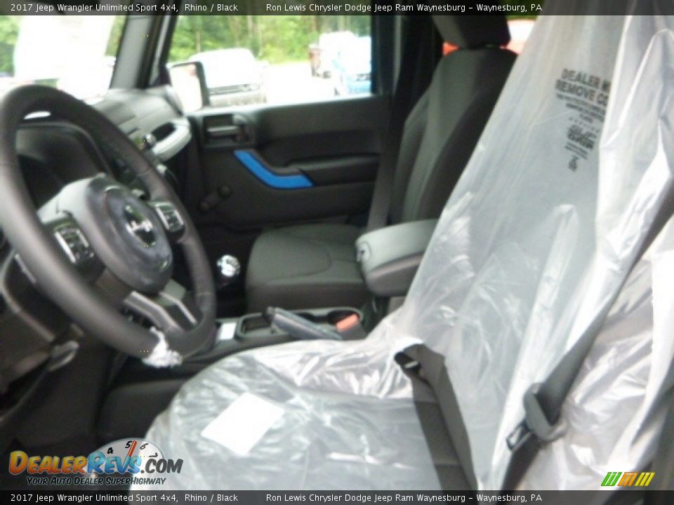2017 Jeep Wrangler Unlimited Sport 4x4 Rhino / Black Photo #15