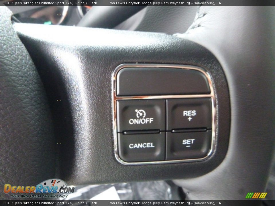 2017 Jeep Wrangler Unlimited Sport 4x4 Rhino / Black Photo #18