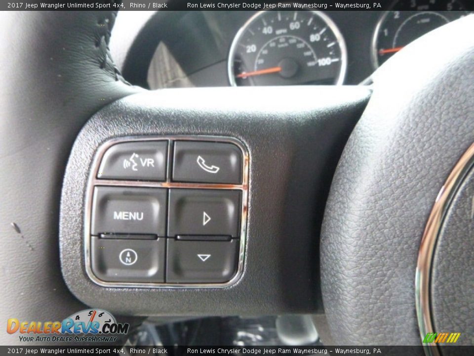 2017 Jeep Wrangler Unlimited Sport 4x4 Rhino / Black Photo #19