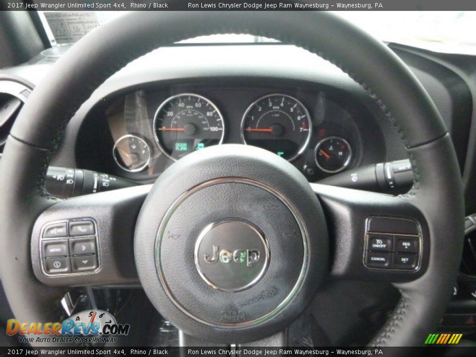 2017 Jeep Wrangler Unlimited Sport 4x4 Rhino / Black Photo #20