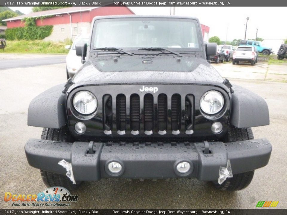 2017 Jeep Wrangler Unlimited Sport 4x4 Black / Black Photo #8