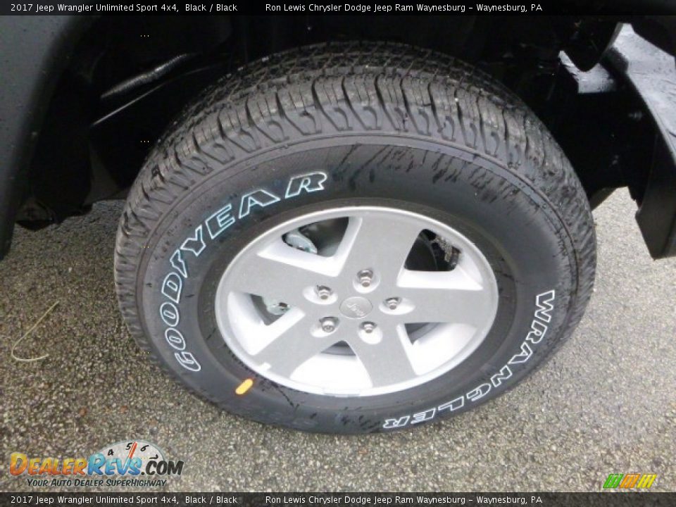 2017 Jeep Wrangler Unlimited Sport 4x4 Black / Black Photo #9
