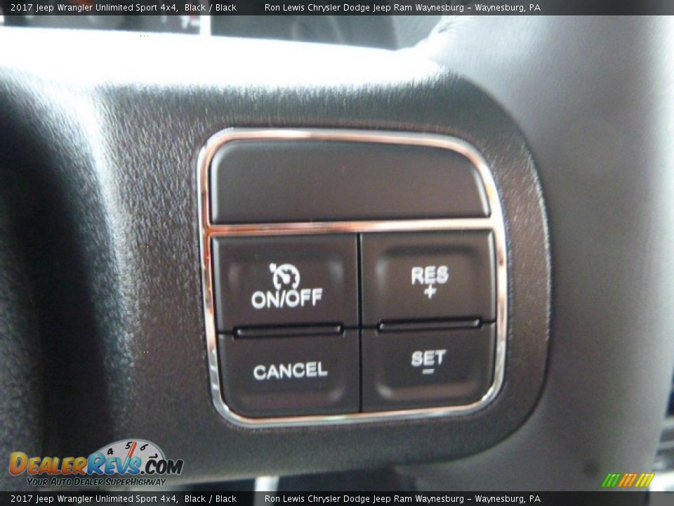 2017 Jeep Wrangler Unlimited Sport 4x4 Black / Black Photo #17