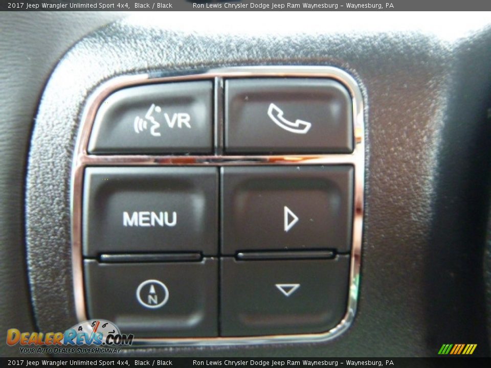 2017 Jeep Wrangler Unlimited Sport 4x4 Black / Black Photo #18