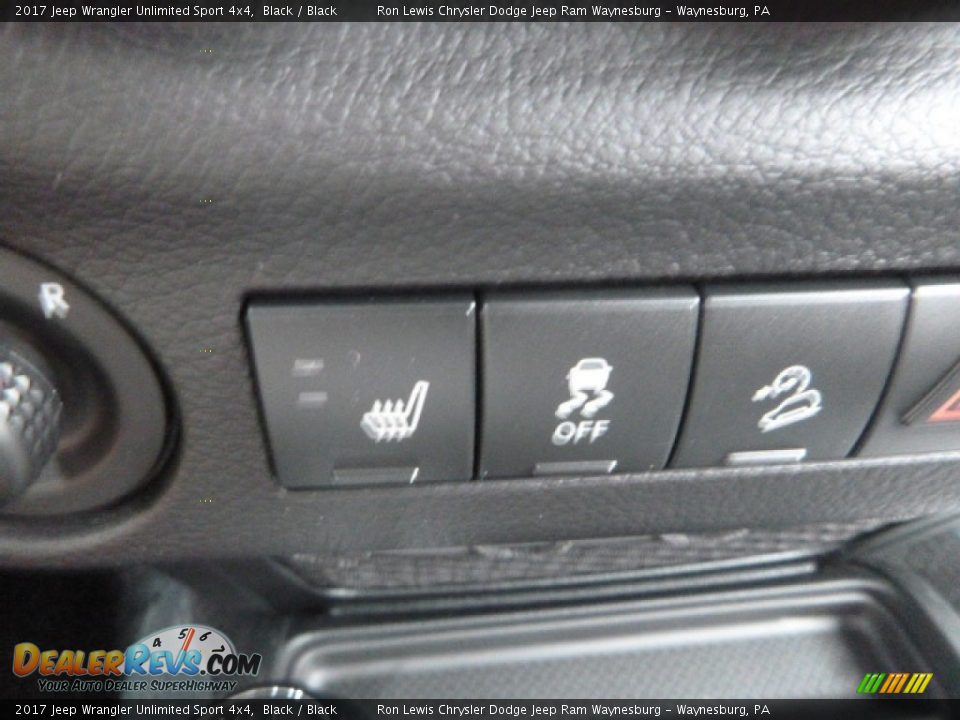 2017 Jeep Wrangler Unlimited Sport 4x4 Black / Black Photo #19