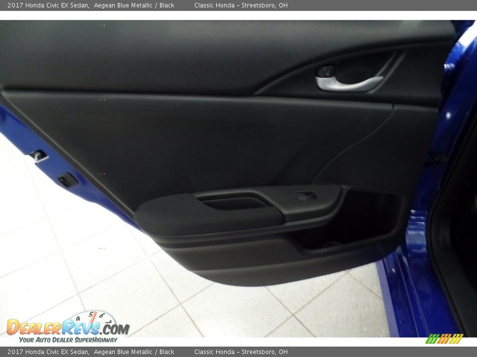 2017 Honda Civic EX Sedan Aegean Blue Metallic / Black Photo #6