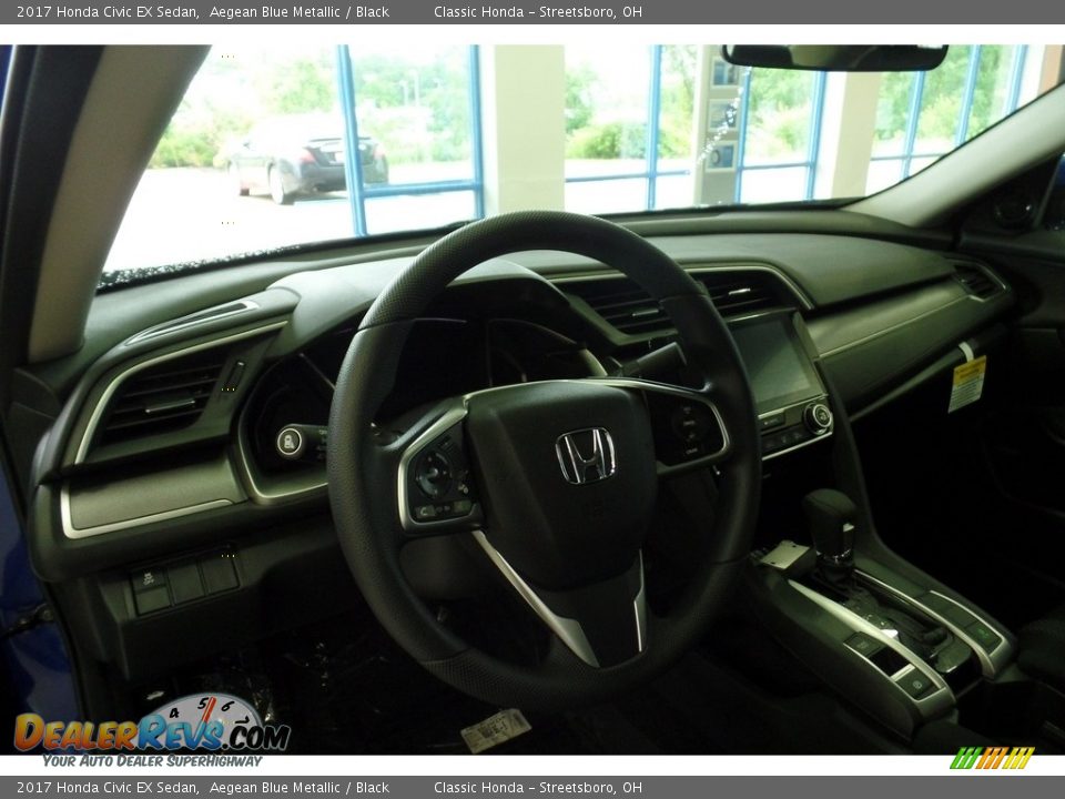 2017 Honda Civic EX Sedan Aegean Blue Metallic / Black Photo #7