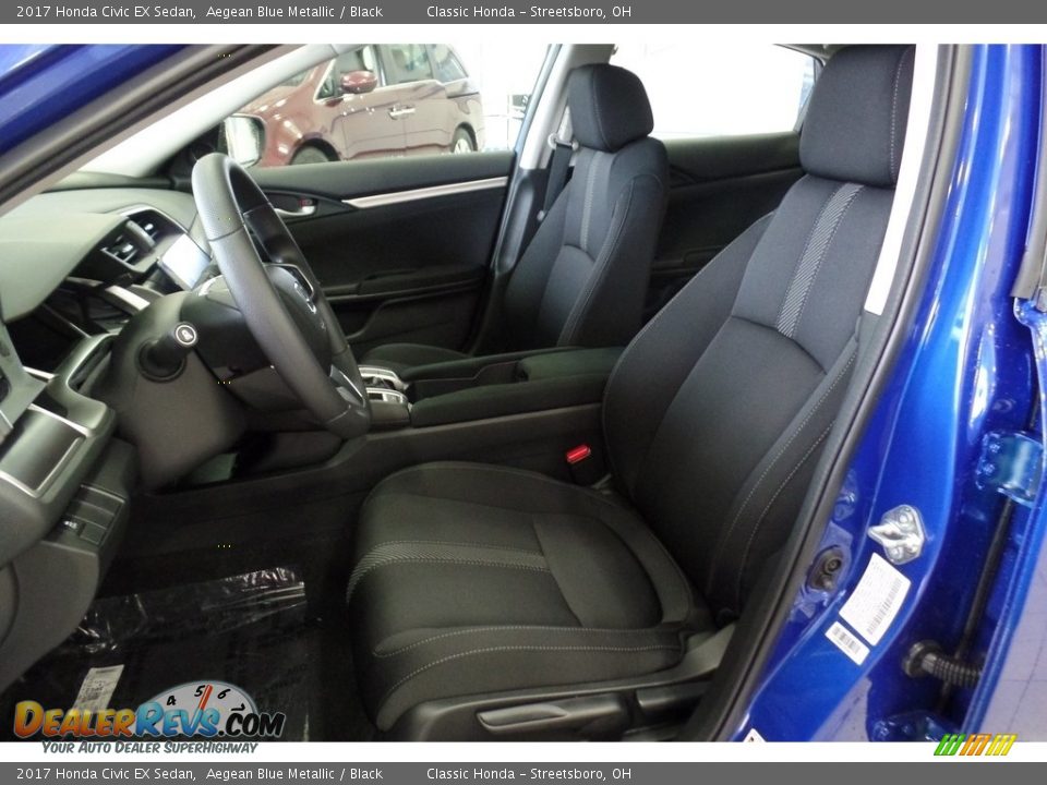 2017 Honda Civic EX Sedan Aegean Blue Metallic / Black Photo #8