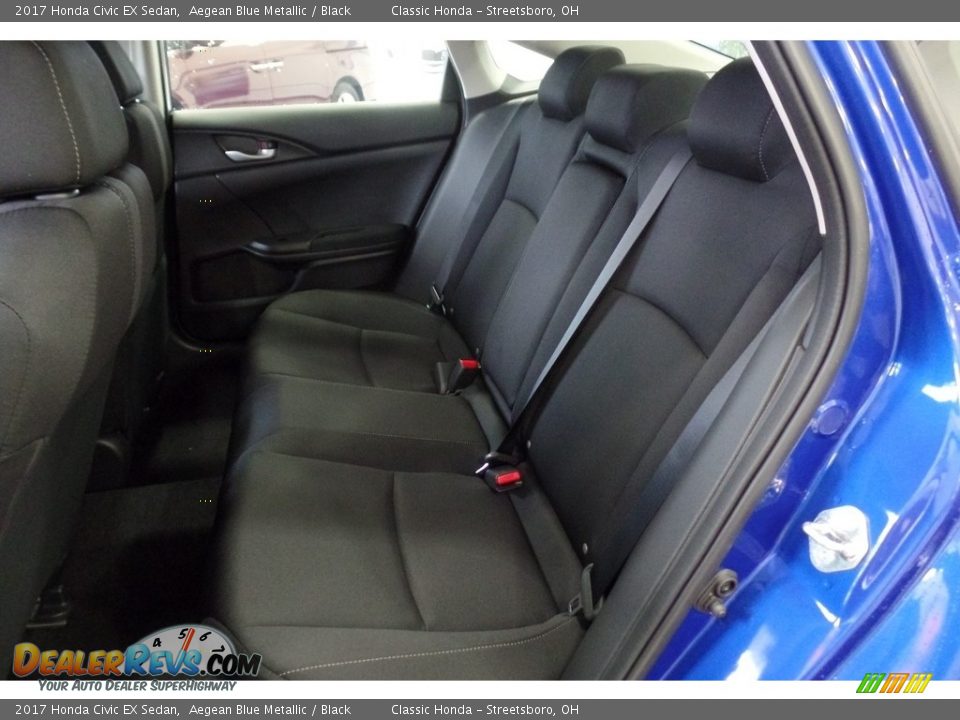 2017 Honda Civic EX Sedan Aegean Blue Metallic / Black Photo #9