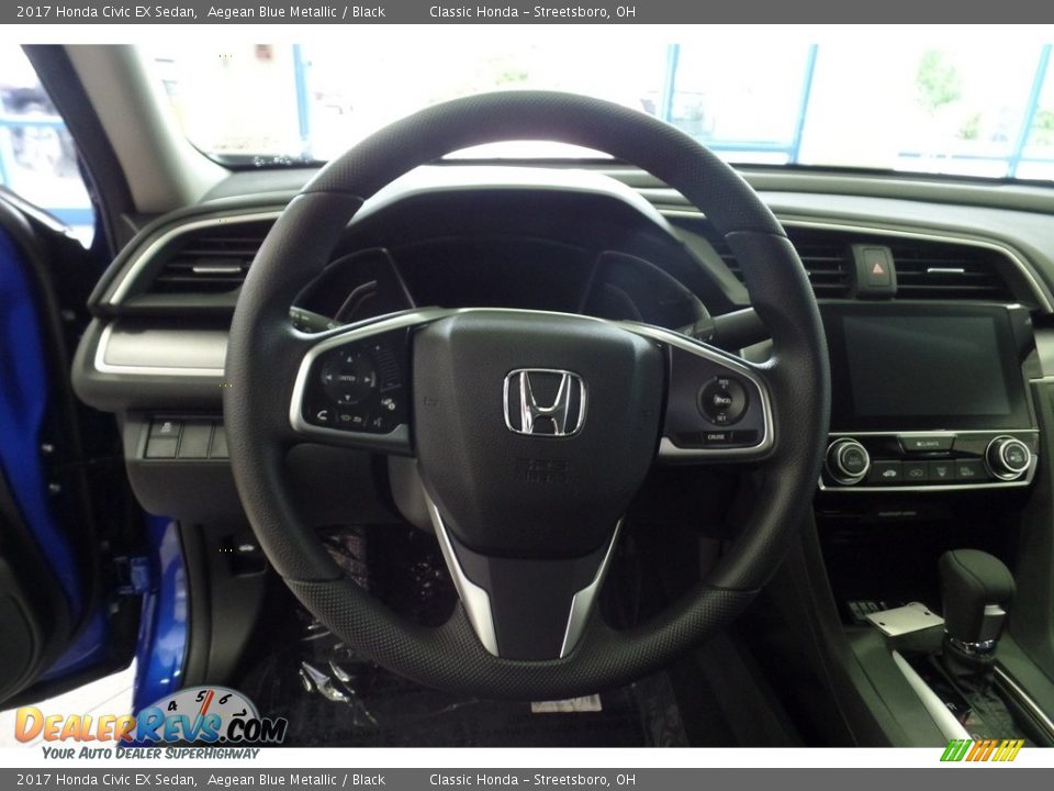 2017 Honda Civic EX Sedan Aegean Blue Metallic / Black Photo #10