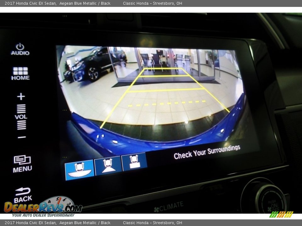 2017 Honda Civic EX Sedan Aegean Blue Metallic / Black Photo #13