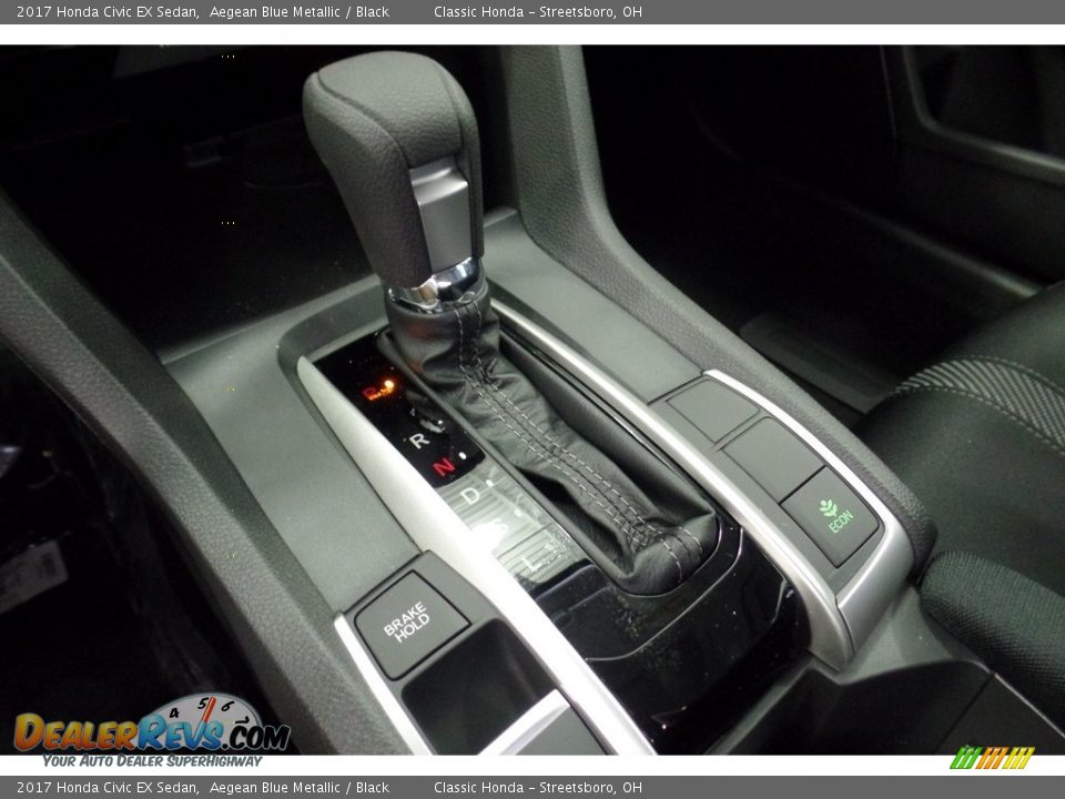 2017 Honda Civic EX Sedan Aegean Blue Metallic / Black Photo #14