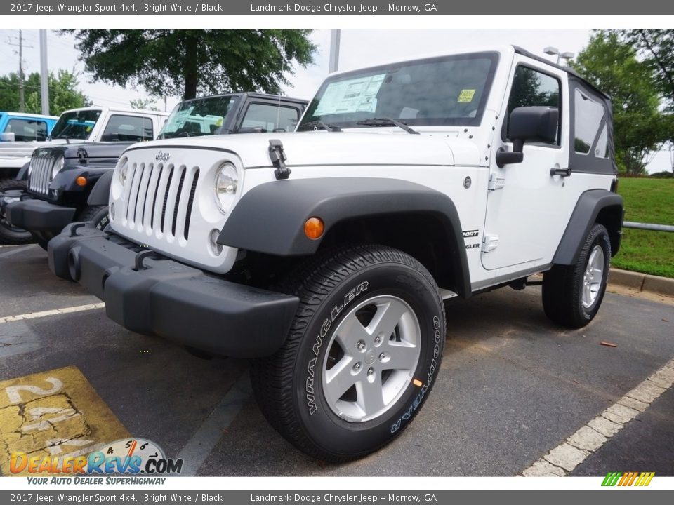 2017 Jeep Wrangler Sport 4x4 Bright White / Black Photo #1