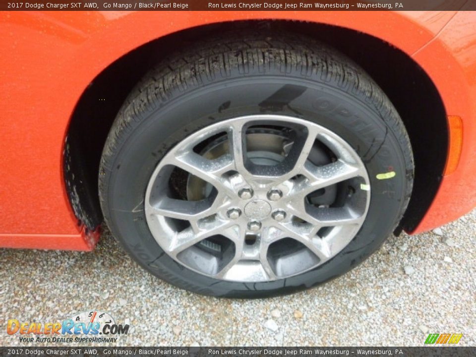 2017 Dodge Charger SXT AWD Go Mango / Black/Pearl Beige Photo #9