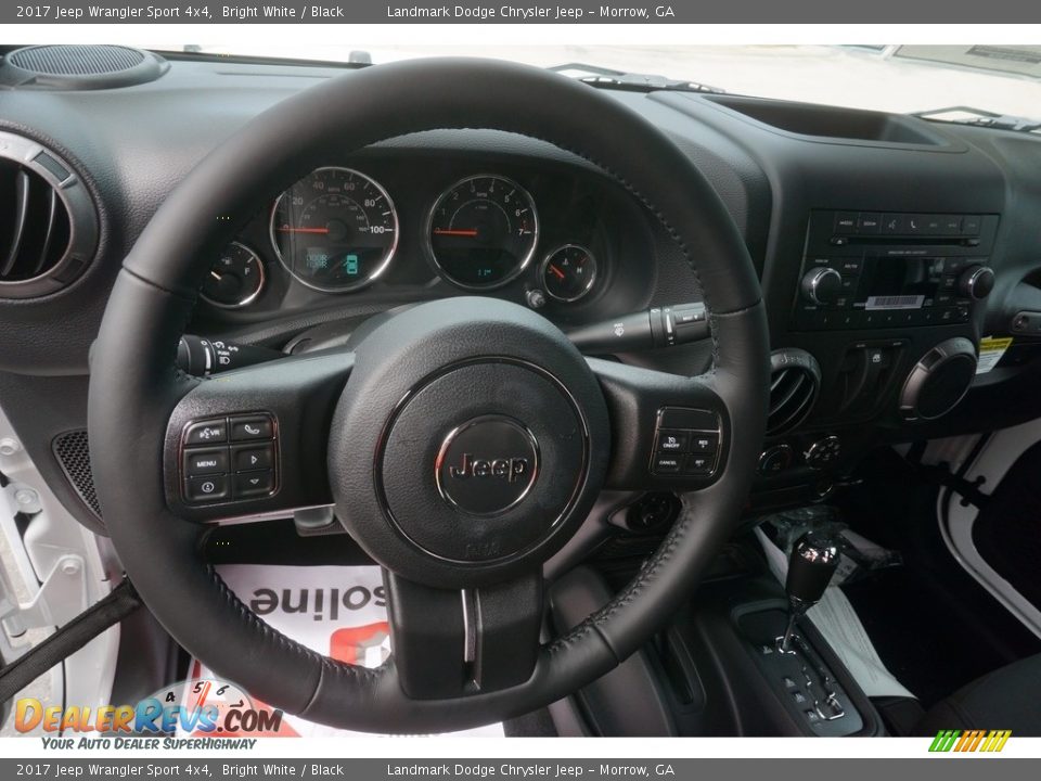 2017 Jeep Wrangler Sport 4x4 Bright White / Black Photo #7