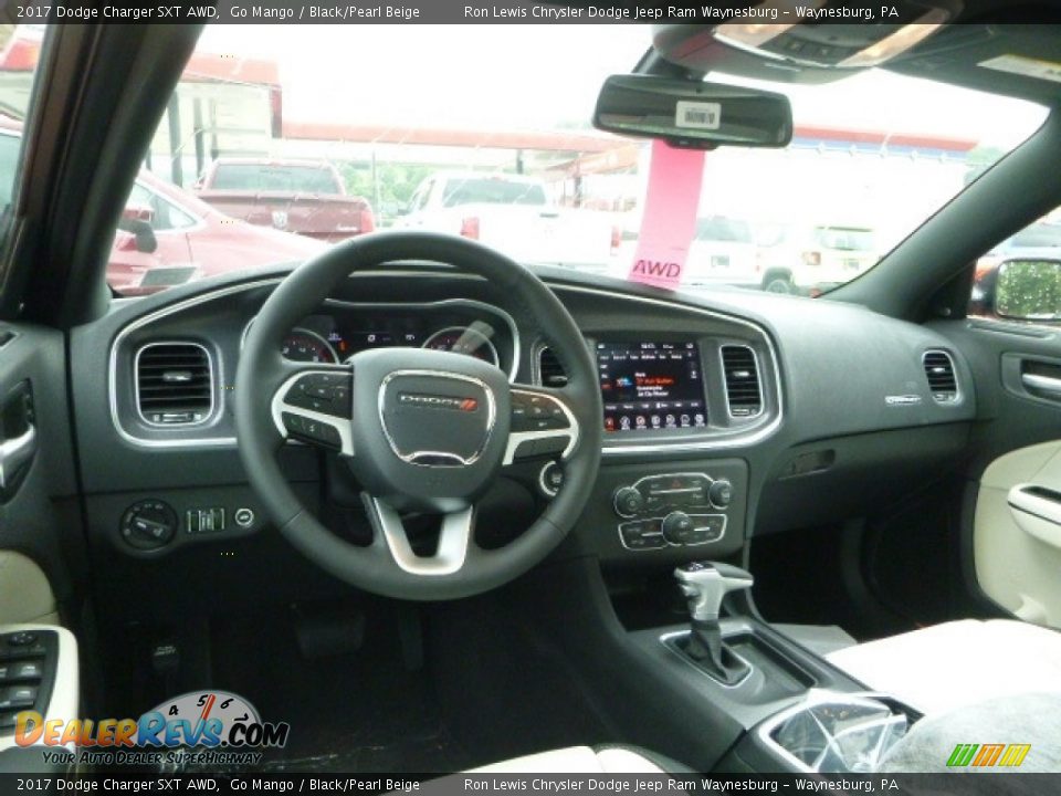 2017 Dodge Charger SXT AWD Go Mango / Black/Pearl Beige Photo #15
