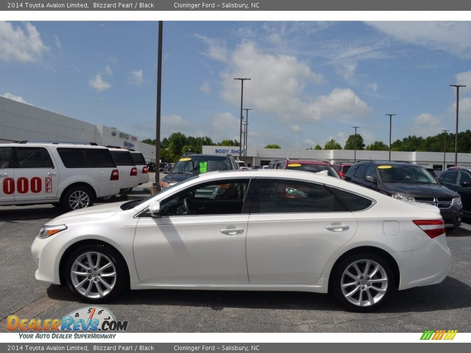 2014 Toyota Avalon Limited Blizzard Pearl / Black Photo #5