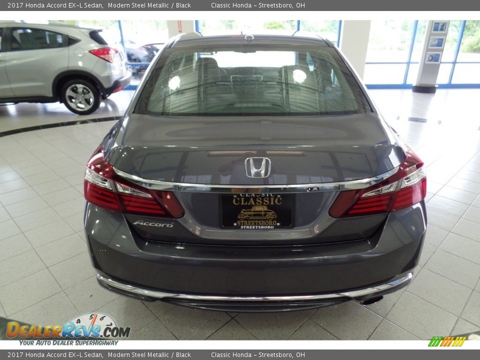 2017 Honda Accord EX-L Sedan Modern Steel Metallic / Black Photo #4