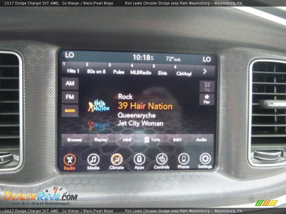 2017 Dodge Charger SXT AWD Go Mango / Black/Pearl Beige Photo #19