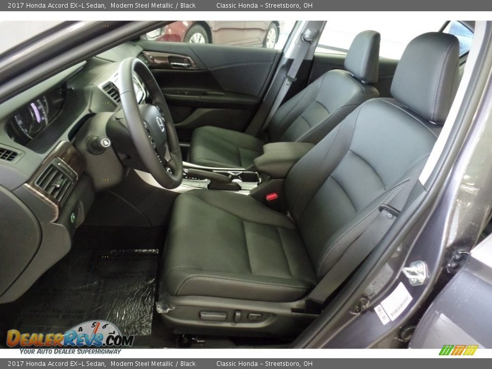 2017 Honda Accord EX-L Sedan Modern Steel Metallic / Black Photo #8