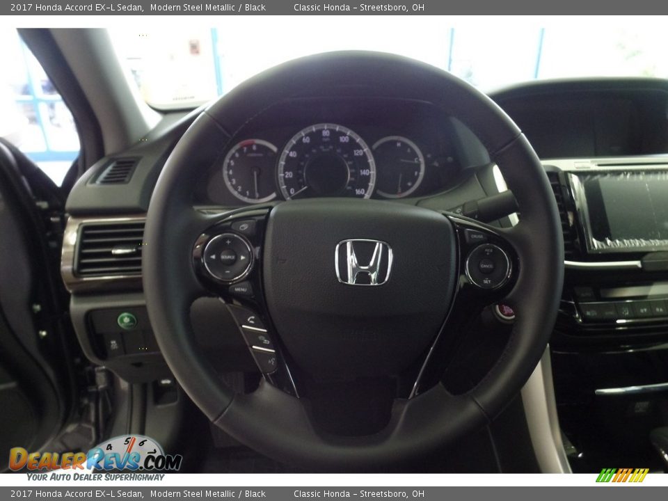 2017 Honda Accord EX-L Sedan Modern Steel Metallic / Black Photo #10