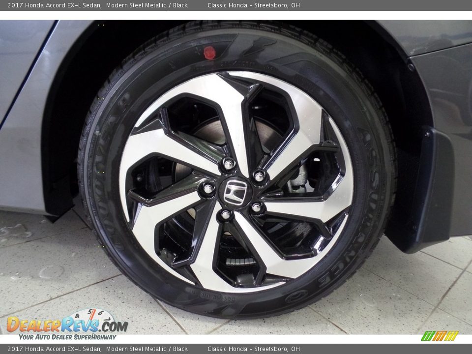 2017 Honda Accord EX-L Sedan Modern Steel Metallic / Black Photo #15