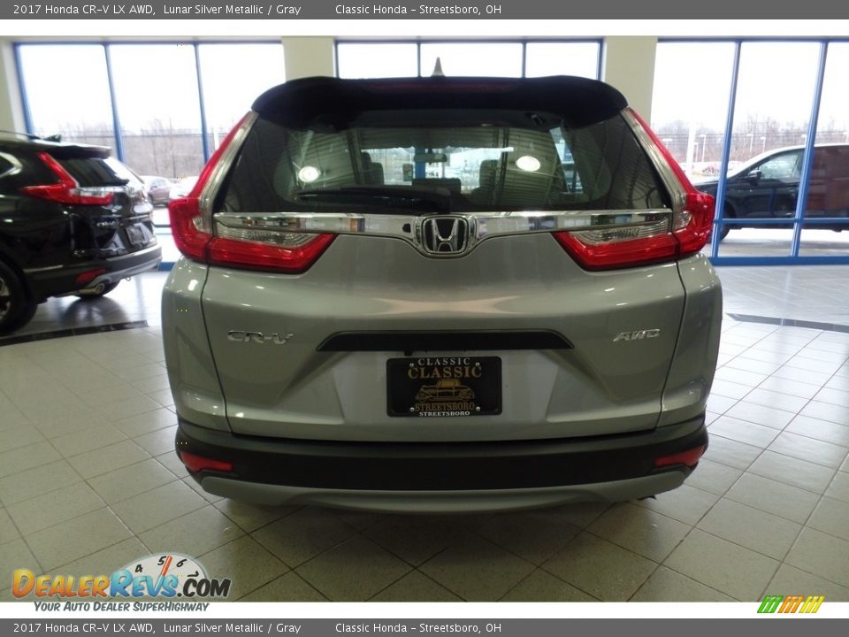 2017 Honda CR-V LX AWD Lunar Silver Metallic / Gray Photo #4