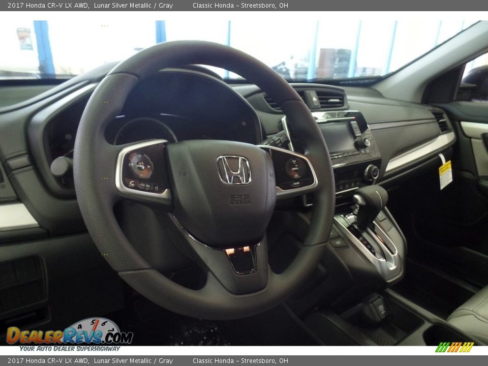 2017 Honda CR-V LX AWD Lunar Silver Metallic / Gray Photo #7