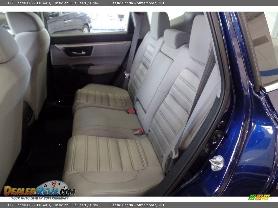 2017 Honda CR-V LX AWD Obsidian Blue Pearl / Gray Photo #9
