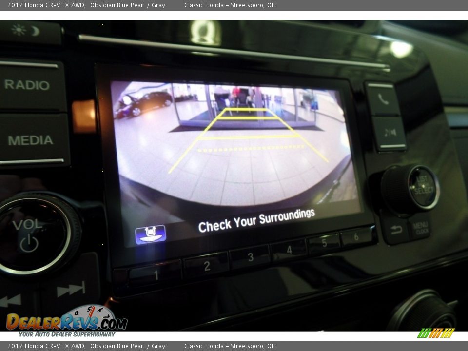 2017 Honda CR-V LX AWD Obsidian Blue Pearl / Gray Photo #12