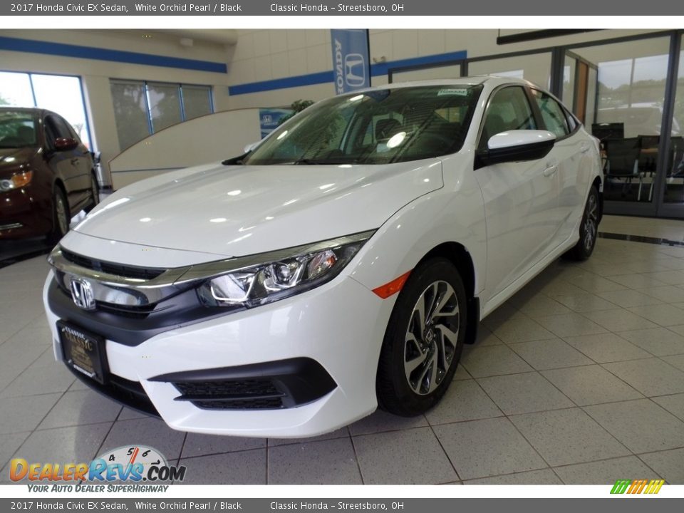 2017 Honda Civic EX Sedan White Orchid Pearl / Black Photo #1