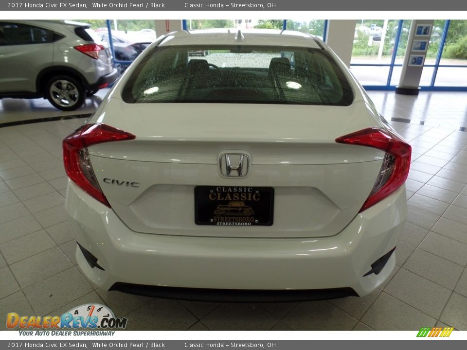 2017 Honda Civic EX Sedan White Orchid Pearl / Black Photo #4