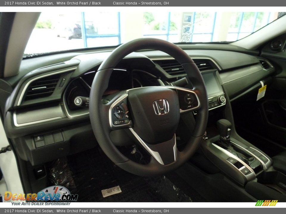 2017 Honda Civic EX Sedan White Orchid Pearl / Black Photo #7