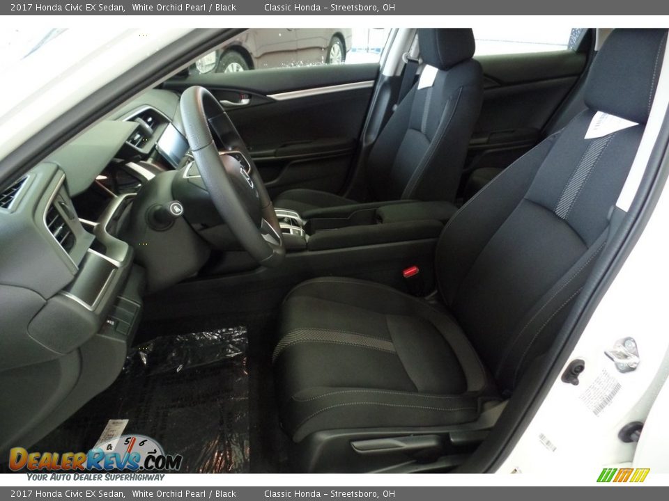 2017 Honda Civic EX Sedan White Orchid Pearl / Black Photo #8