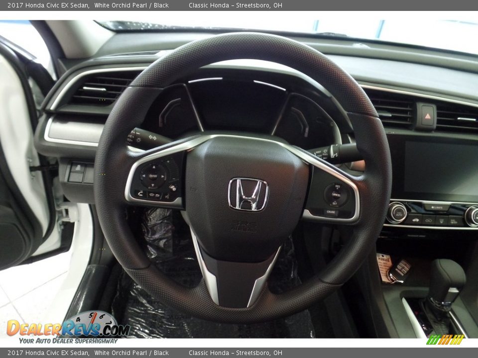 2017 Honda Civic EX Sedan White Orchid Pearl / Black Photo #10
