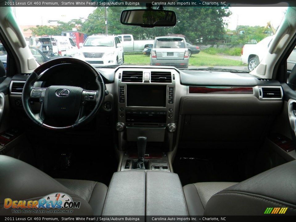 2011 Lexus GX 460 Premium Starfire White Pearl / Sepia/Auburn Bubinga Photo #13