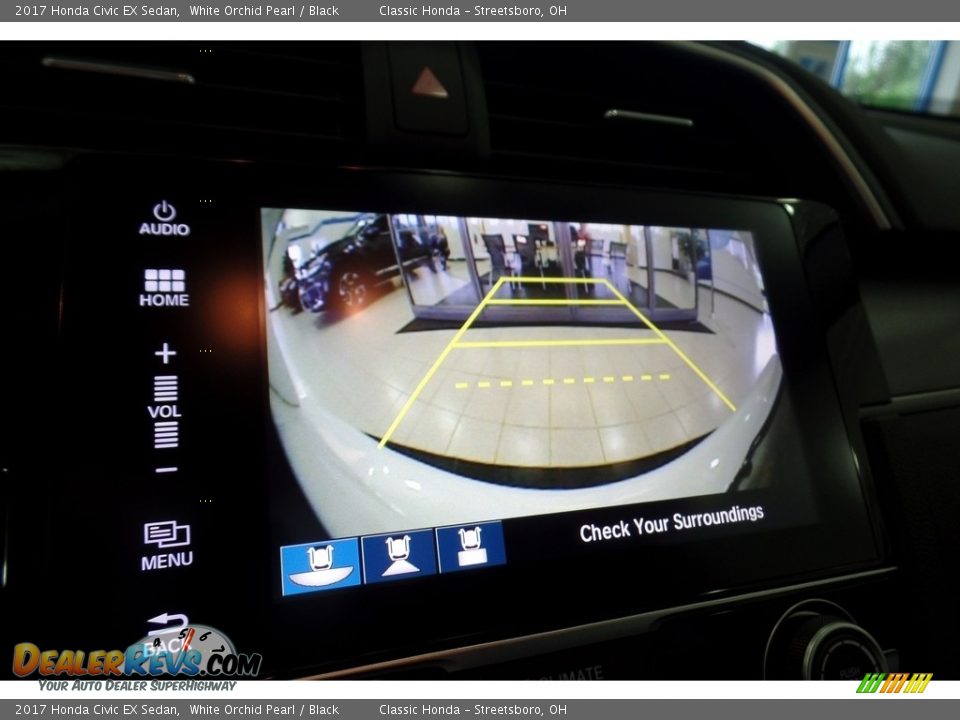 2017 Honda Civic EX Sedan White Orchid Pearl / Black Photo #12
